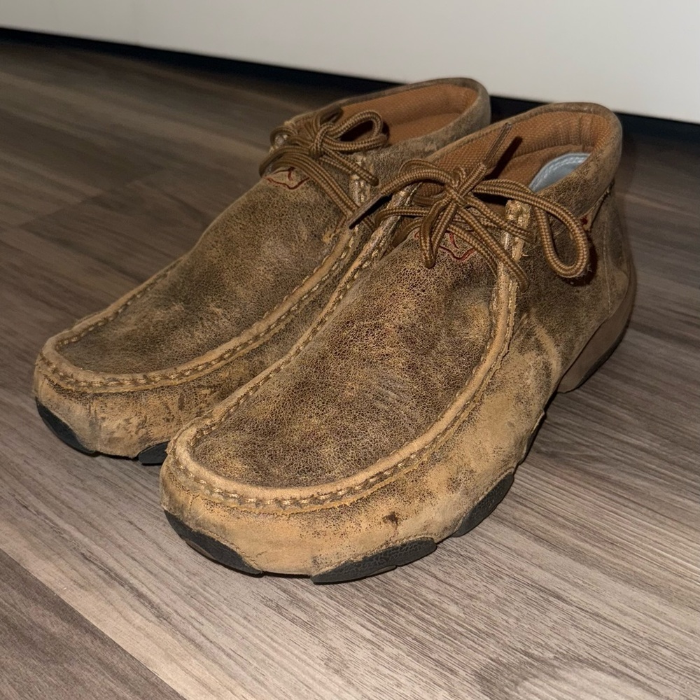 Twisted X Men's Tan Leather Chukka Moc - Picture 2 of 6